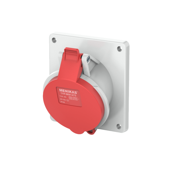 MENIKAS MN Series MN1473 IP44 Panel Mounted Angle Sockets